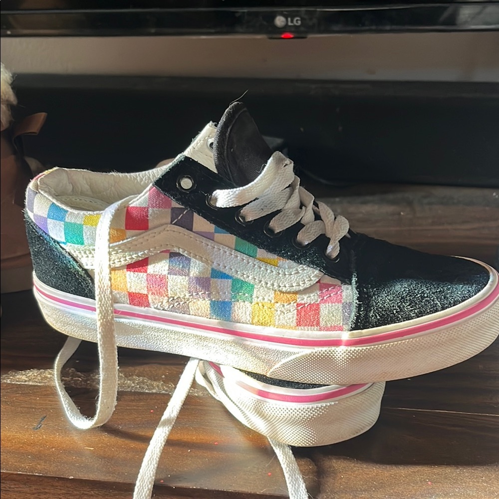 Colorful Checkered Sneakers